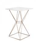 Mesa Bistrô Lucca Industrial E 02 Banquetas Alta Liz Base Fer