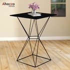 Mesa Bistrô Lucca Industrial E 02 Banquetas Alta Liz Base Fer