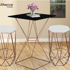 Mesa Bistrô Lucca Industrial E 02 Banquetas Alta Liz Base Fer