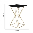 Mesa Bistrô Lucca Industrial E 02 Banquetas Alta Liz Base Fer