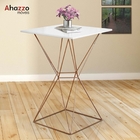 Mesa Bistrô Lucca Industrial E 03 Banquetas Alta Liz Base Fer