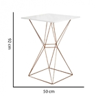 Mesa Bistrô Lucca Industrial E 03 Banquetas Alta Liz Base Fer