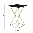Mesa Bistrô Lucca Industrial E 03 Banquetas Alta Liz Base Fer