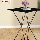 Mesa Bistrô Lucca Industrial E 03 Banquetas Alta Liz Base Fer