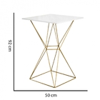 Mesa Bistrô Lucca Industrial E 03 Banquetas Alta Liz Base Fer