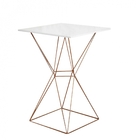 Mesa Bistrô Lucca Industrial E 04 Banquetas Alta Liz Base Fer