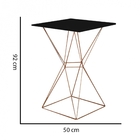 Mesa Bistrô Lucca Industrial E 04 Banquetas Alta Liz Base Fer