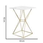 Mesa Bistrô Lucca Industrial E 04 Banquetas Alta Liz Base Fer