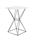 Mesa Bistrô Lucca Industrial E 04 Banquetas Alta Liz Base Fer