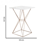 Mesa Bistrô Lucca Industrial E Banqueta Alta Liz Base Ferro B