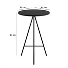 Mesa Bistrô Milão Preto - Art Panta