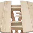 Mesa Bistrô Para Churrasqueira Dobrável De Madeira Maciça  Na