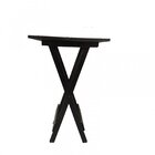 Mesa Bistrô Quadrada De Madeira Dobrável  Preto