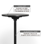 Mesa Bistrô Redonda 60cm Paris Com Pés Em Madeira Eucalipto -