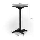 Mesa Bistrô Redonda 60cm Paris Com Pés Em Madeira Eucalipto -