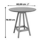 Mesa Bistrô Redonda Amores Nacional Móveis 80cm (larg) Base e