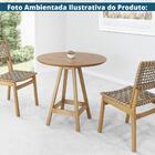 Mesa Bistrô Redonda Amores Nacional Móveis 80cm (larg) Base e