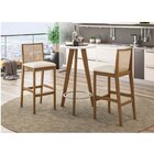 Mesa Bistrô Redonda Com 2 Banquetas Íris Eucalipto Casatema M