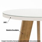 Mesa Bistrô Redonda Com 2 Banquetas Íris Eucalipto Casatema M