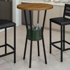 Mesa Bistrô Redonda Com Porta Gelo Bar 70cm Madeira Maciça Ve