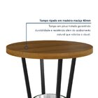 Mesa Bistrô Redonda Com Porta Gelo Bar 70cm Madeira Maciça Ve