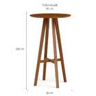 Mesa Bistrô Redonda Sila Mel