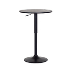 Mesa Bistrô Regulável Giratória 60cm Preta