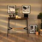 Mesa Bistrô Retangular Com Tampo Mdf Denver Preta E Amêndoa 1