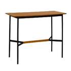 Mesa Bistrô Retangular Com Tampo Mdf Denver Preta E Amêndoa 1