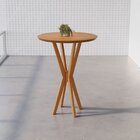 Mesa Bistro Tampo Mdf De 72cm Simpatia Cinamono