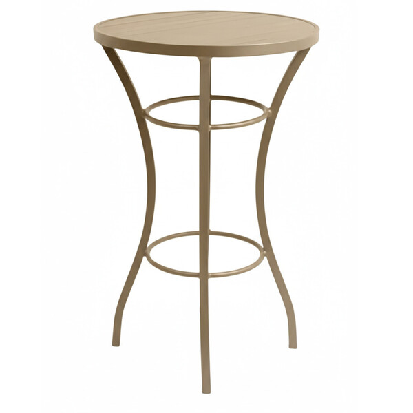 Mesa Bistrô Tampo Ripado Alumínio Ripado Balcão Cozinha Área