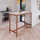 Mesa Bistrô Tiê Pés Em Madeira Maciça Cabecasa Madeiraorigina