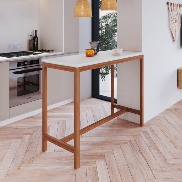 Mesa Bistrô Tiê Pés Em Madeira Maciça Cabecasa Madeiraorigina