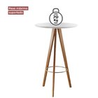 Mesa Bistrô Tivoli 103x65cm Espresso Móveis Cinamomo/off White