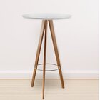 Mesa Bistrô Tivoli 103x65cm Espresso Móveis Cinamomo/off White