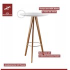 Mesa Bistrô Tivoli 103x65cm Espresso Móveis Cinamomo/off White