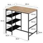 Mesa Bistrô Wooden Carvalho E Preta