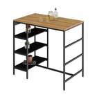 Mesa Bistrô Wooden Mel E Preta