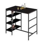 Mesa Bistrô Wooden Ônix E Preta