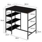 Mesa Bistrô Wooden Ônix E Preta