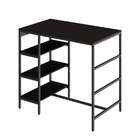 Mesa Bistrô Wooden Ônix E Preta