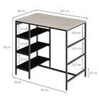 Mesa Bistrô Wooden Snow E Preta