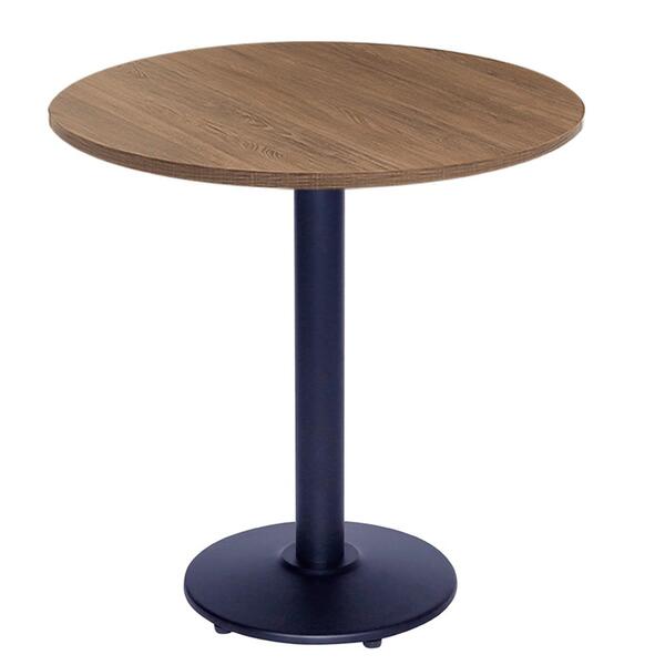 Mesa Bistrô Zeta 111,50 Cm (altura) Com Tampo Em Mdp Redonda