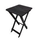 Mesa Boteco Madeira Dobrável 57x60x85cm Preta - Volpato