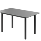 Mesa Brilhante Candian Canto Copo Tampo Vidro 160cm Jcm Movel