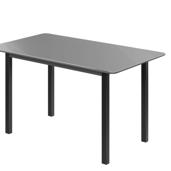 Mesa Brilhante Candian Canto Copo Tampo Vidro 160cm Jcm Movel