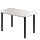 Mesa Brilhante Candian Canto Copo Tampo Vidro 160cm Jcm Movel