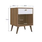 Mesa Cabeceira 01 Gaveta 40cm Proddy