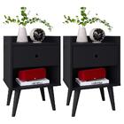 Mesa Cabeceira 1 Gaveta Organizadora Nicho Aberto Decorativo