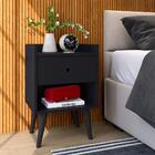 Mesa Cabeceira 1 Gaveta Organizadora Nicho Aberto Decorativo